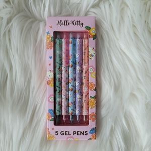 NEW Hello Kitty Gel Pens 5 Pack